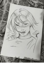 Portrait au crayon réalisé sur commande
